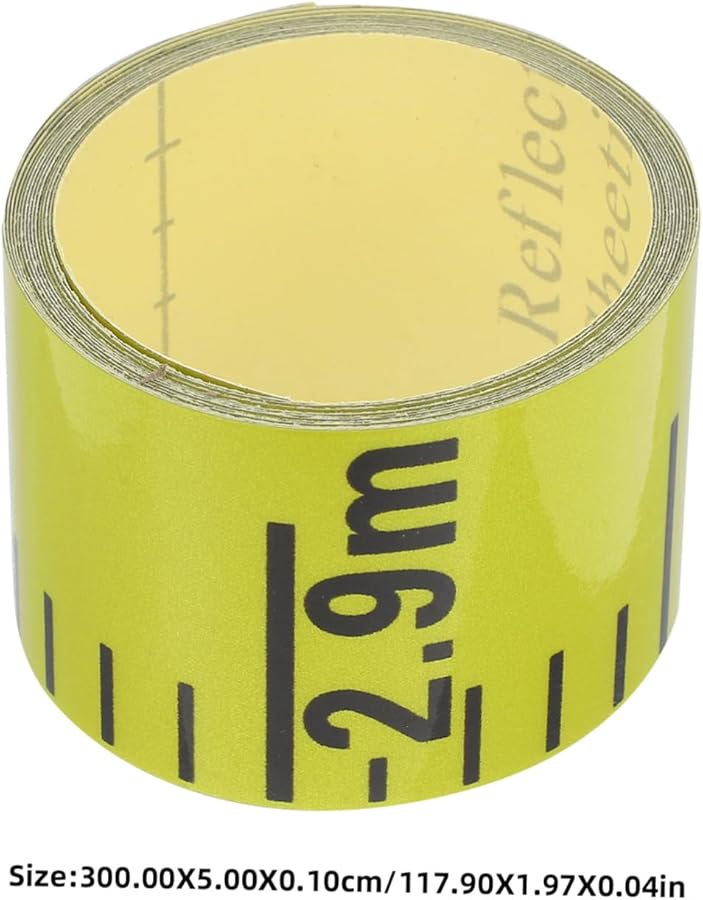 Cabilock 3 Meter Self Adhesive Water Level Scale Sticker Tape for Pools Yellow - Image 2